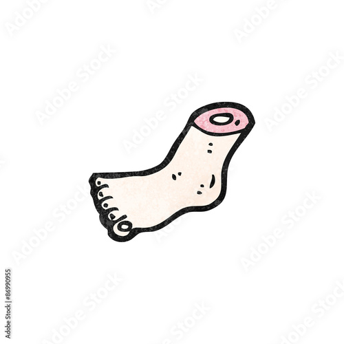 gross severed foot cartoon