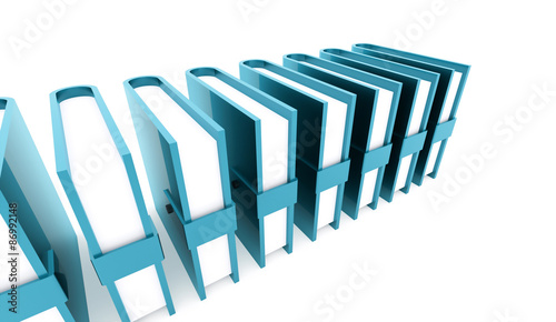  Blue office buletins books rendered