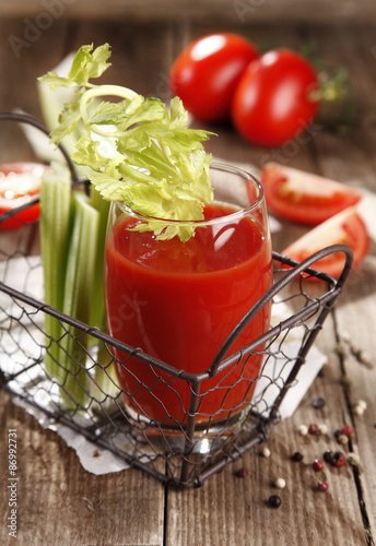 Tomato juice photo