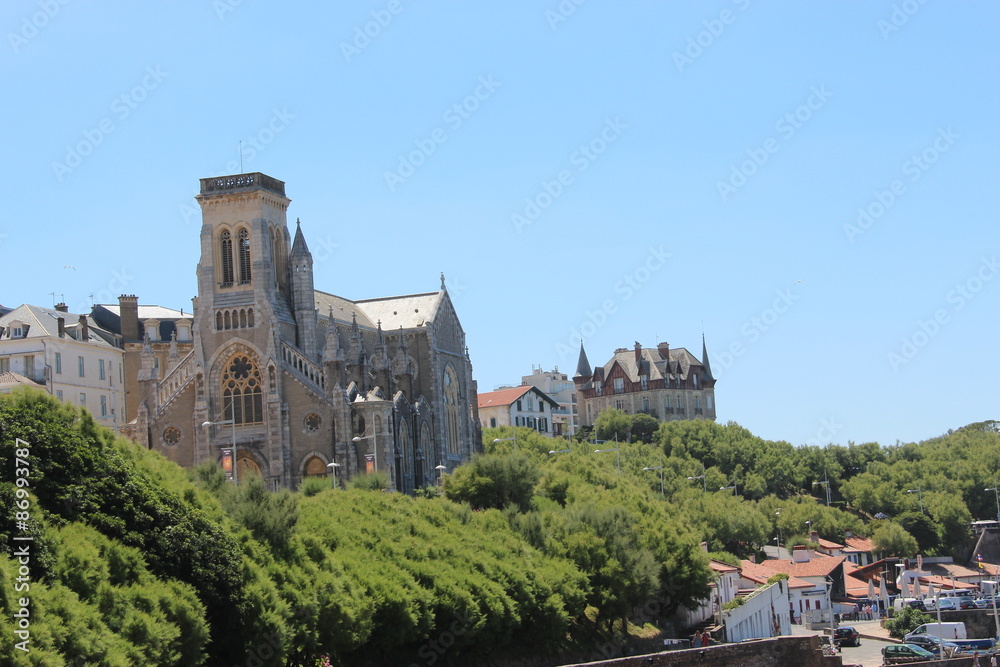Obraz premium Eglise Sainte Eugénie : Biarritz