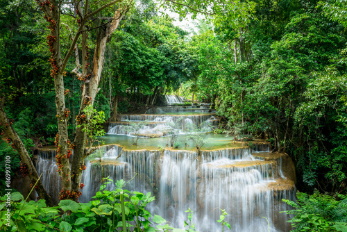 Fototapeta Naklejka Na Ścianę i Meble -  Beautiful waterfall in Western Thailand