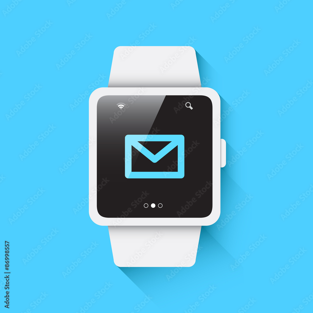 Smart Watch Mail Icon Smart Watch Mail Icon