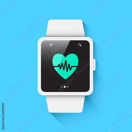 Smart Watch Heart Rate Icon