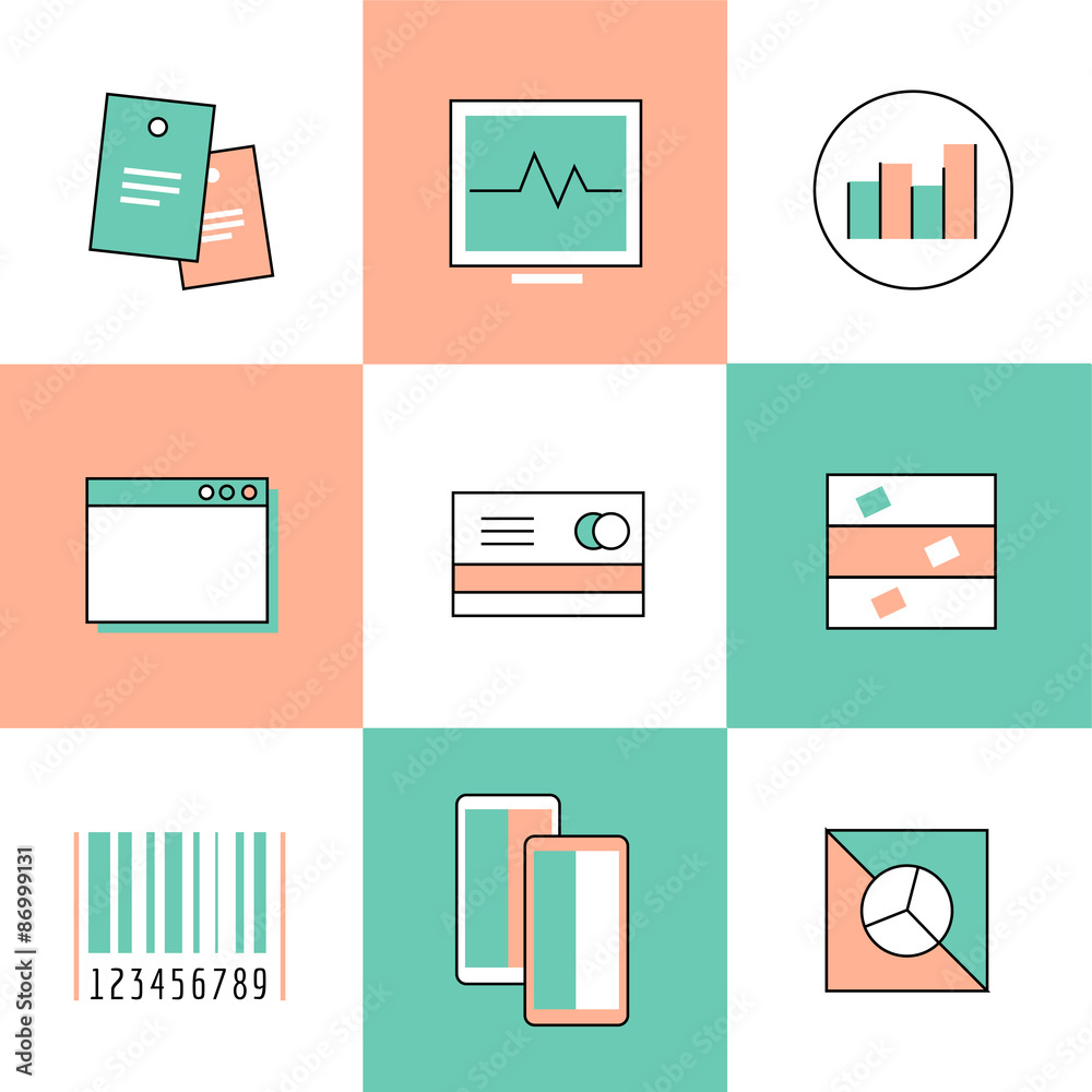 Business vector logo icons set. Business, bank and finance Business vector logo icons set. Business, bank and finance