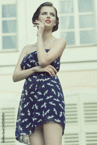 summer girl in outdoor shoot