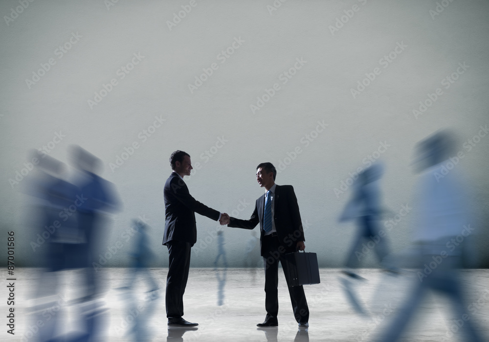 Business People Handshake Greeting Agreement Corporate Concept Business People Handshake Greeting Agreement Corporate Concept