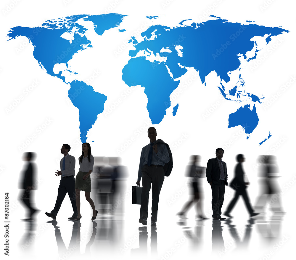 Global Business Connection Corporate Communication Concept Global Business Connection Corporate Communication Concept