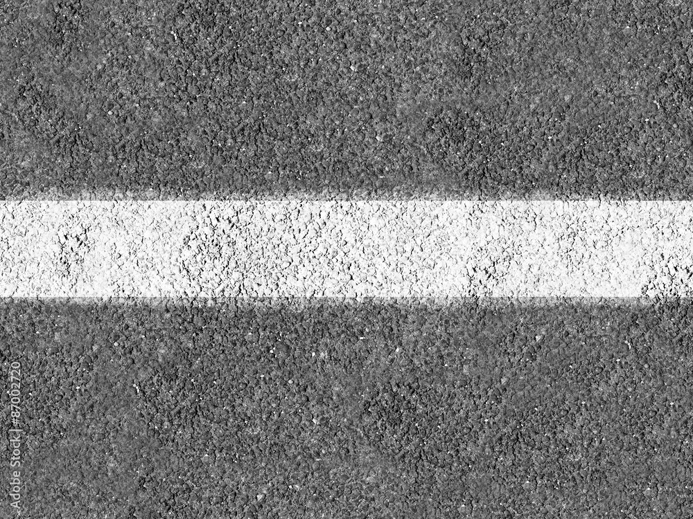 Fototapeta premium Asphalt with white line