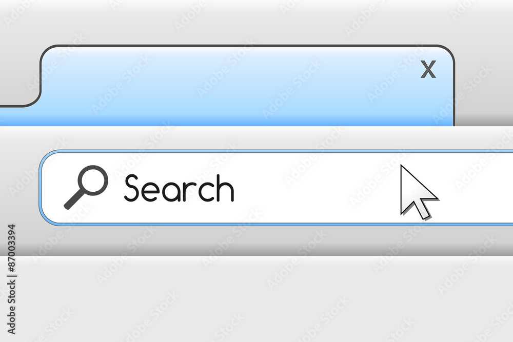 Search and navigation bar. Vector illustration. Search and navigation bar. Vector illustration.