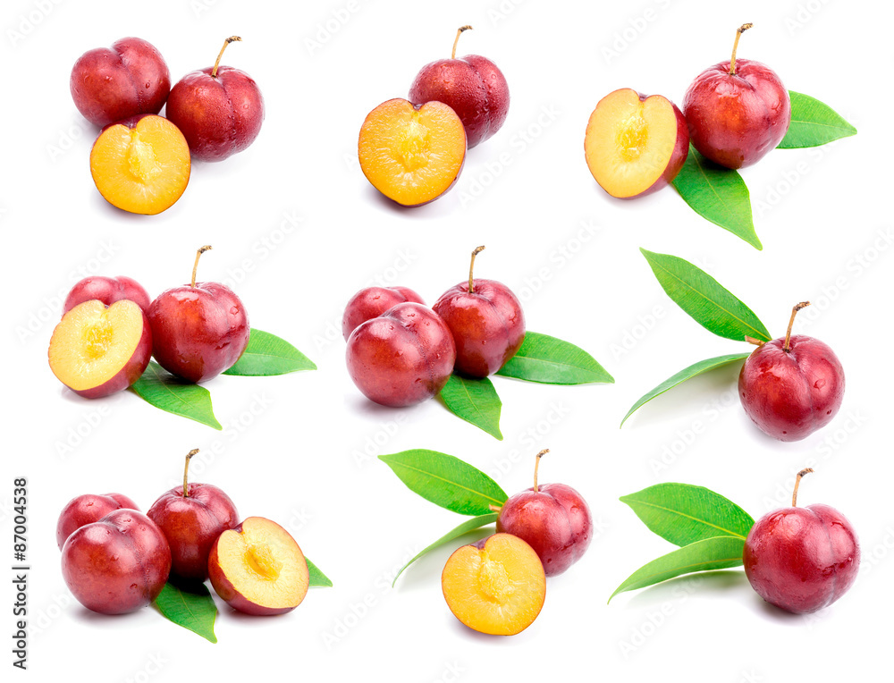 Red plum fruit Red plum fruit