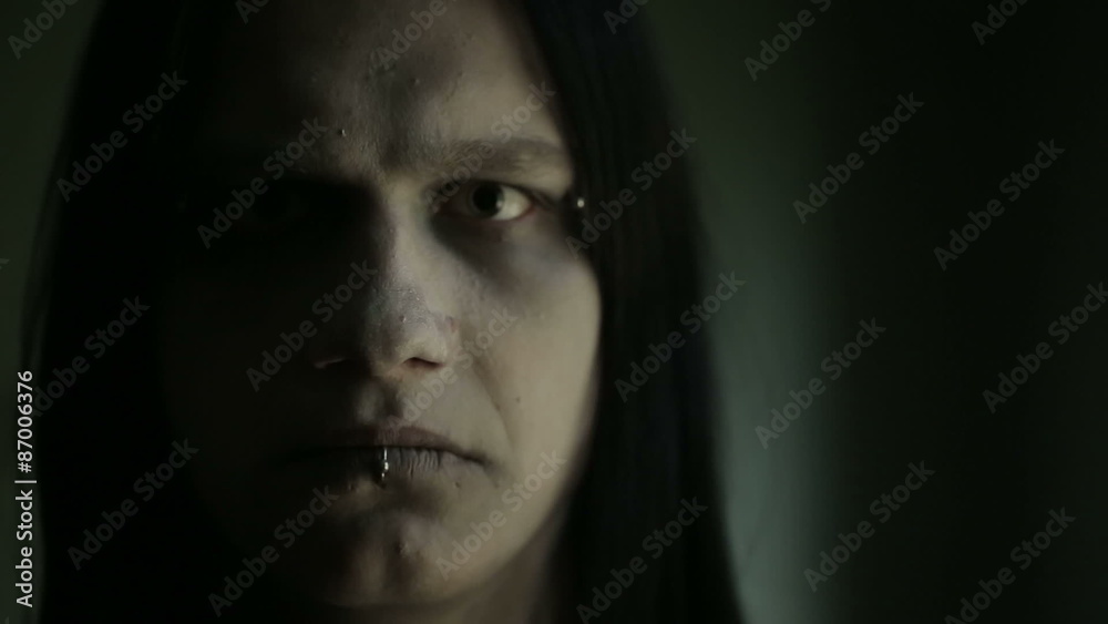 Portrait of pagan man. Close up Portrait of pagan man. Close up