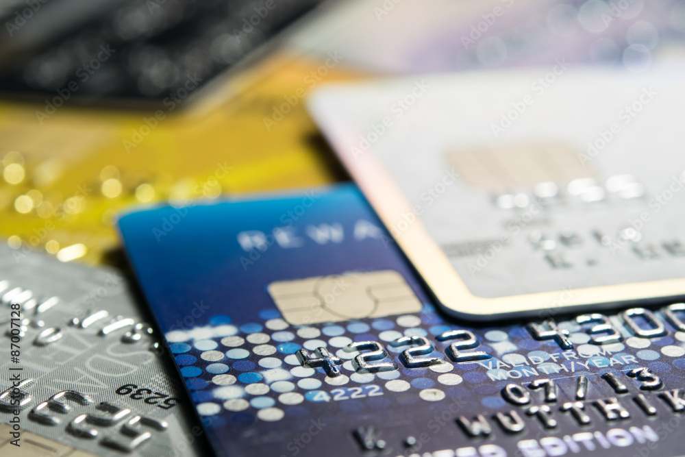 close up Credit Card close up Credit Card