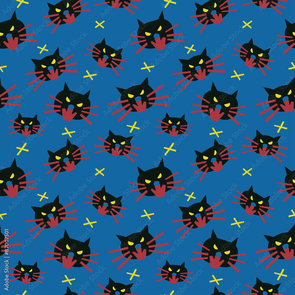 Angry cats background. Seamless pattern.Vector.
怒ったネコのパターン Angry cats background. Seamless pattern.Vector.
怒ったネコのパターン