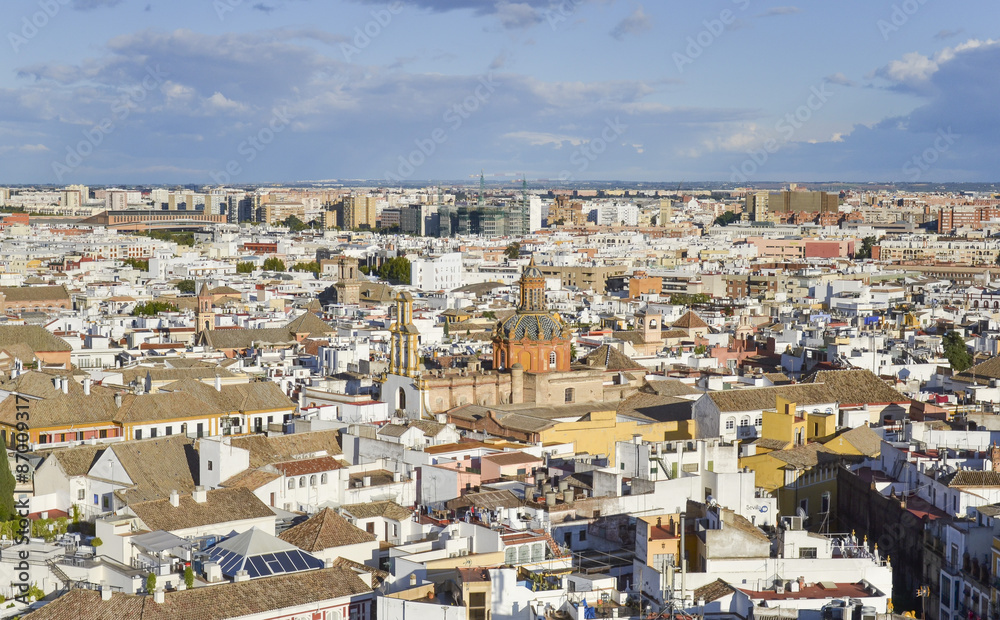 Sevilla Spain aerial view