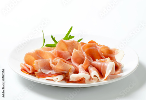 Thinly sliced prosciutto
