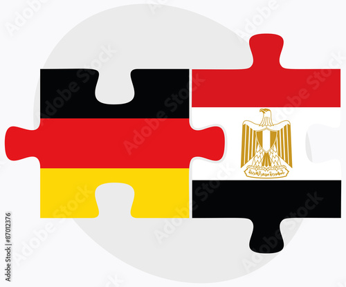 Germany and Egypt Flags