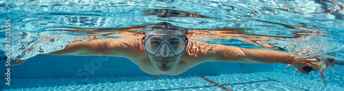 man in swimming pool