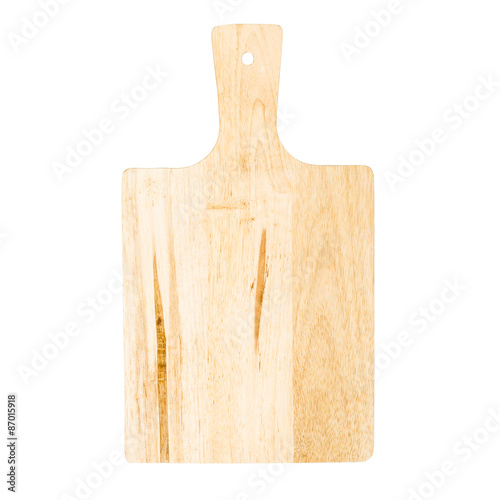 cutting board isolated on white background