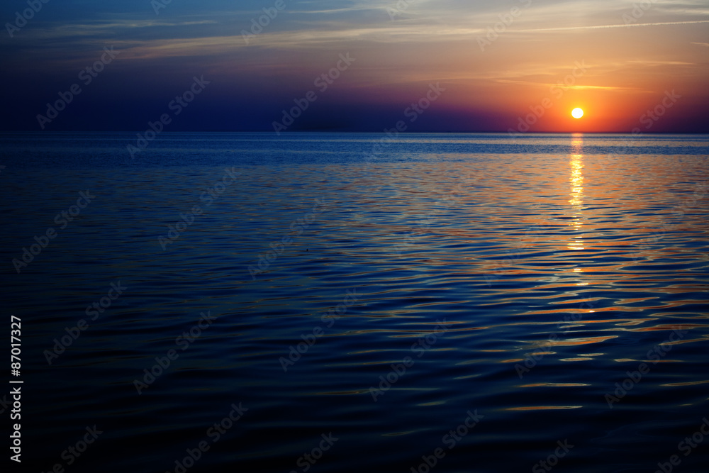 Obraz premium sunset on the sea