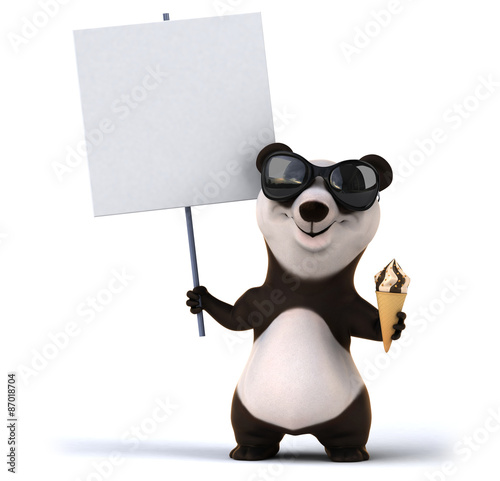 Fototapeta Naklejka Na Ścianę i Meble -  Fun panda