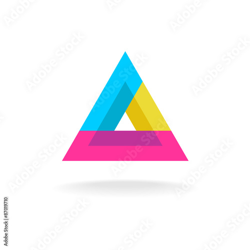 Colorful triangle logo