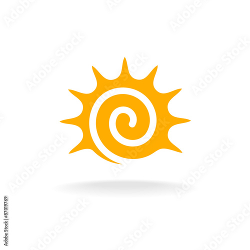 Sun spiral logo