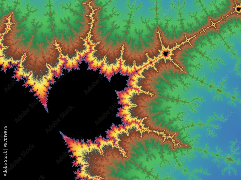 Fototapeta premium Decorative fractal Mandelbrot in a bright colors
