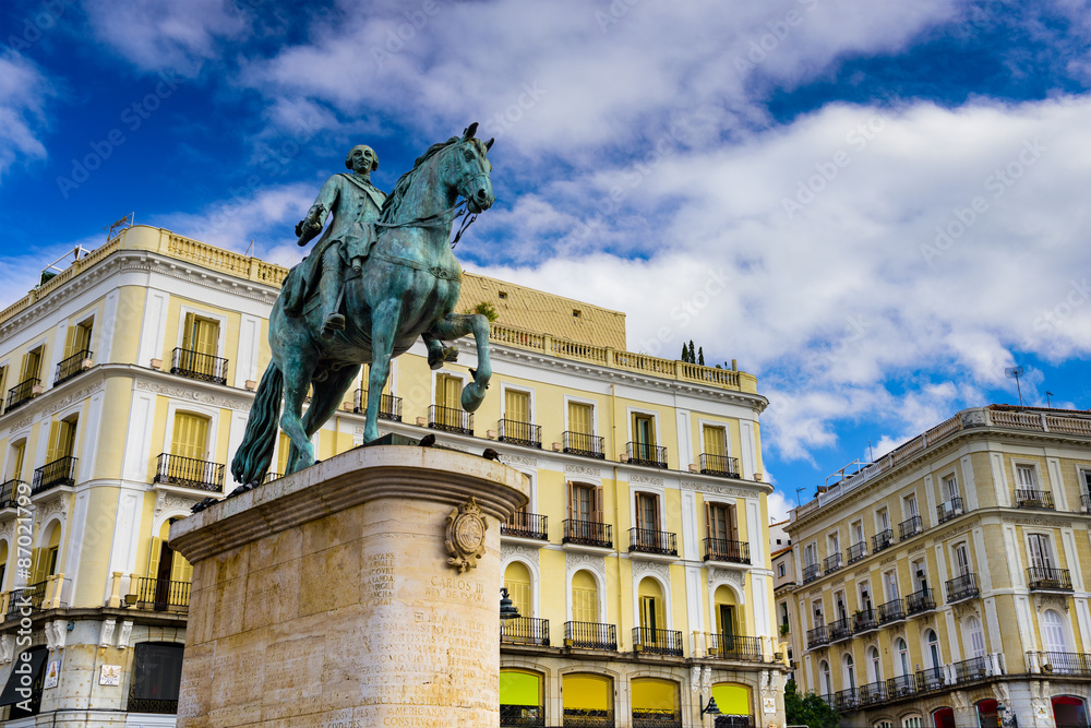 Puerta del Sol in Madrid, Spain.