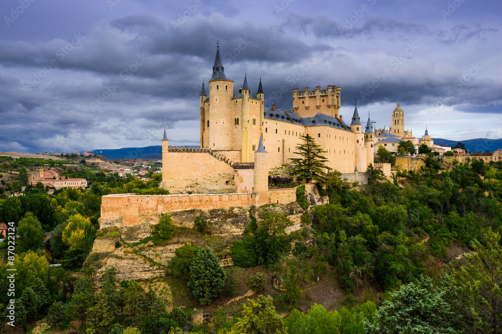 Segovia, Spain at the castle.
