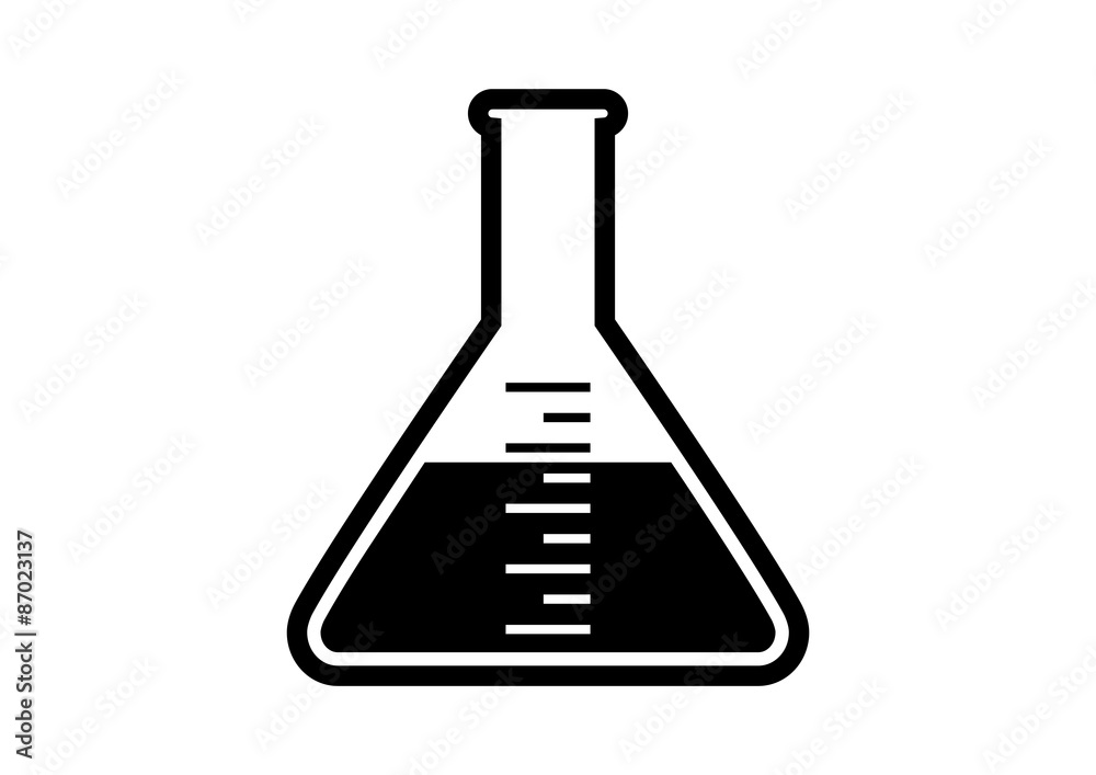Isolated laboratory glass on white background Isolated laboratory glass on white background