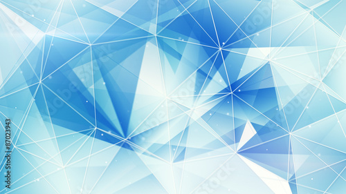 blue and white triangles web pattern