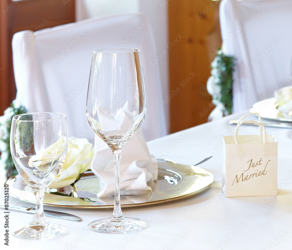 Banqueting table for a wedding Banqueting table for a wedding