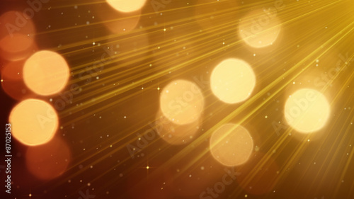 light rays and bokeh circle...