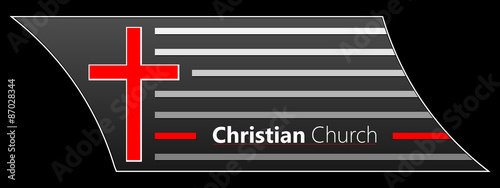 Logo for Church. Cross Logo. Symbol of Christianity