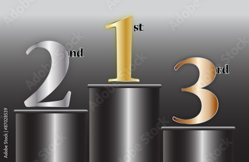 1st 2nd 3rd Places On Podium