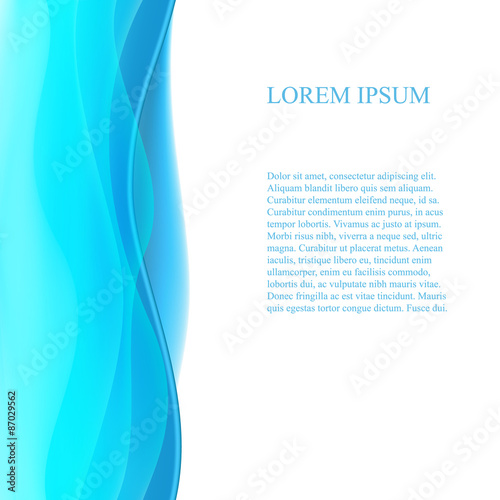 Abstract Seamless Wave Background. Vector