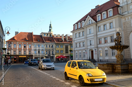 Obraz na płótnie Town Hall in Prudnik w salonie