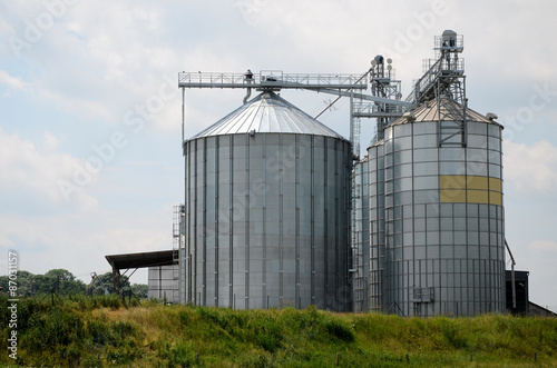 Obraz na płótnie Grain elevator w salonie