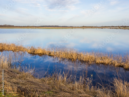Überflutete Felder im Teufelsmoor, Hammeniederung photo