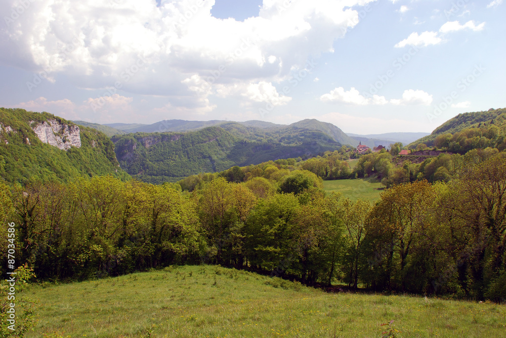 Landscape of Bugey region