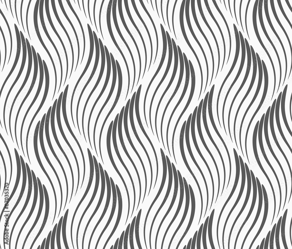 Flat gray with wavy textured leaves Flat gray with wavy textured leaves