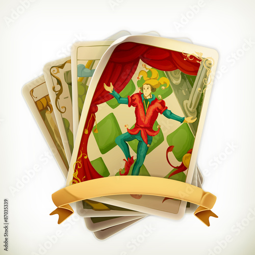 Tarot, vintage vector icon