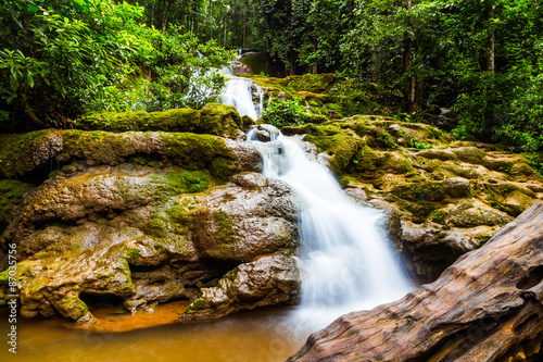 waterfall in PACHAROEN national park  Tak province  Thailand