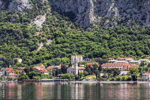 Fototapeta Naklejka Na Ścianę i Meble -  Perast town in Kotor bay.Montenegro.