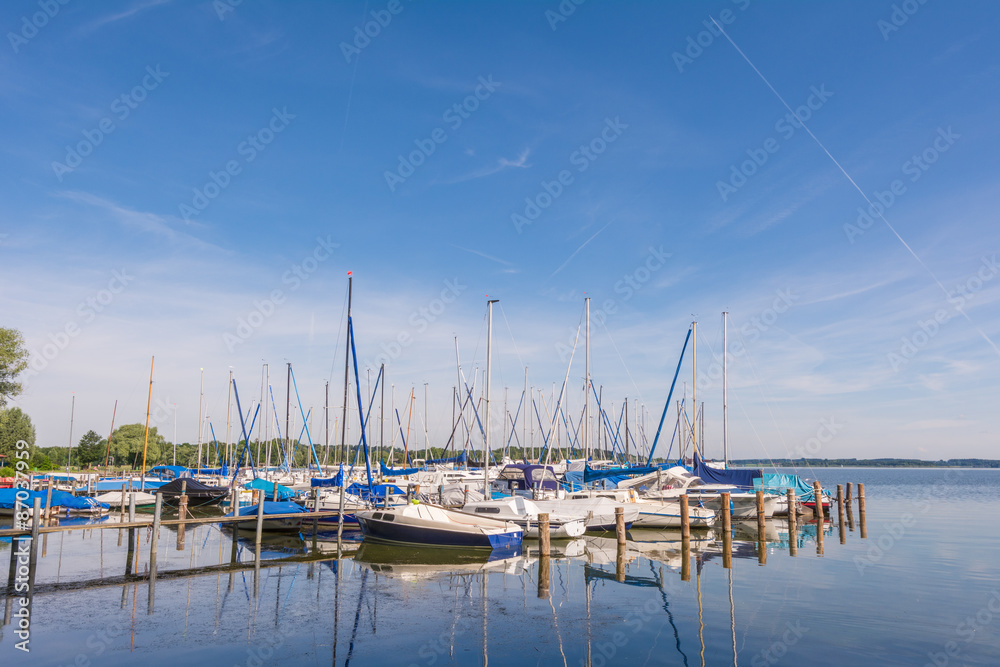 Obraz premium Bootssteg am Chiemsee