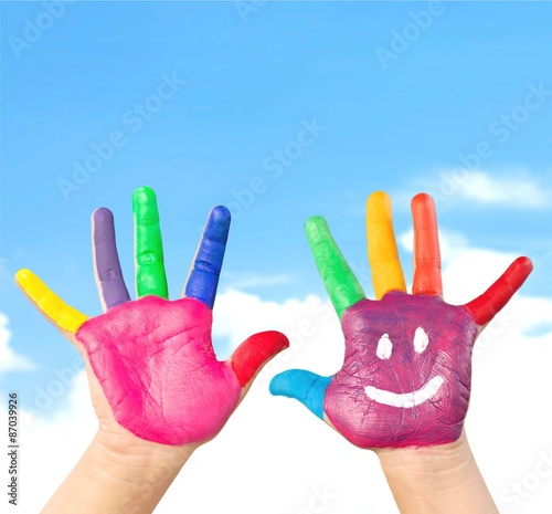Finger, fun, green.