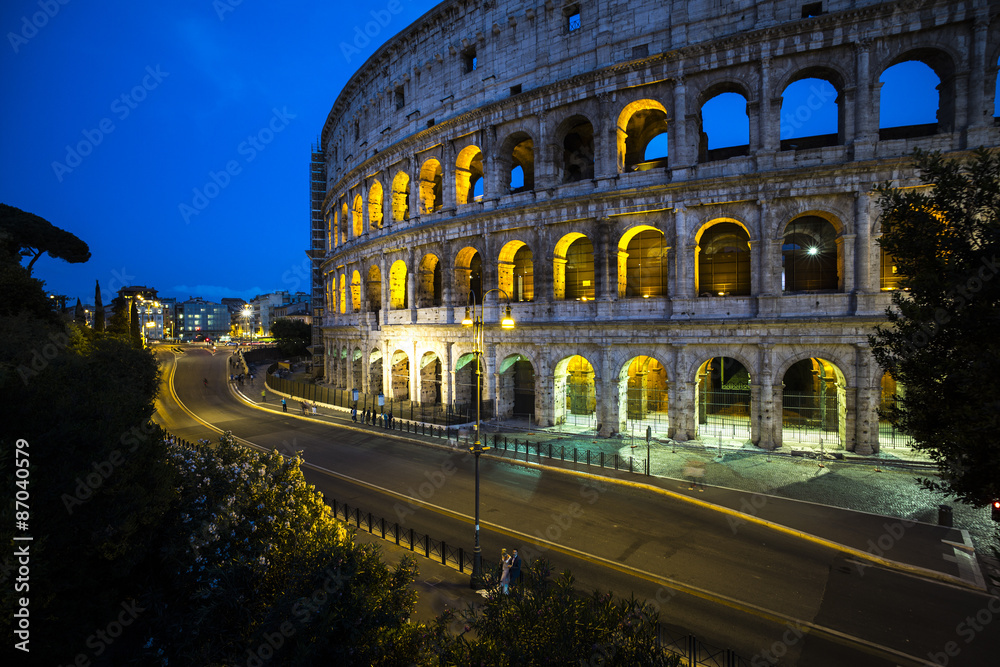 Magnificent evening Coliseum, Rome, Italy