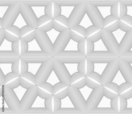 Gray unevenly striped grid