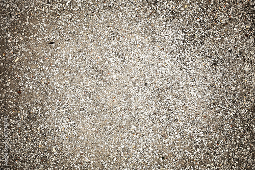 Gray tiny sand in a gravel pit texture