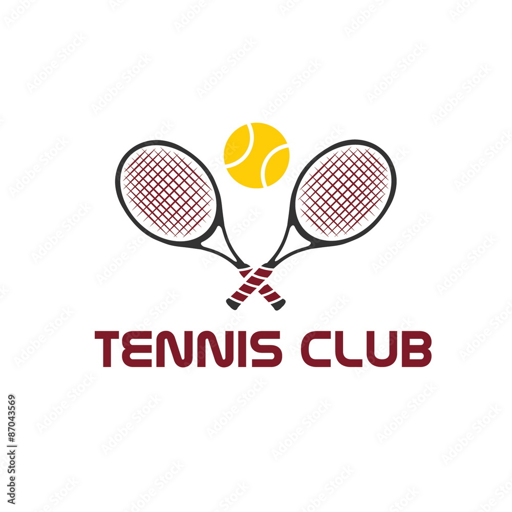 tennis club illustration
